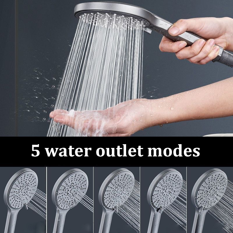 Black 5 Modes Shower Head Adju - High Pressure Shower Head Handheld review and price