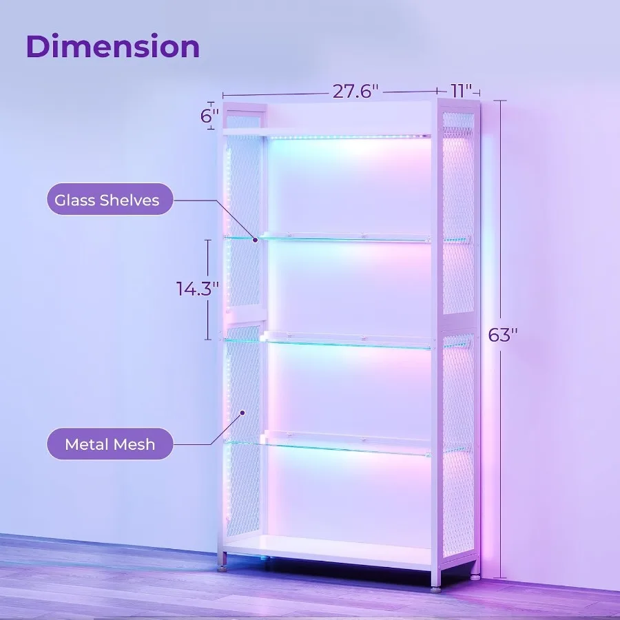 Display Case with Open Glass S - Lighting review and price