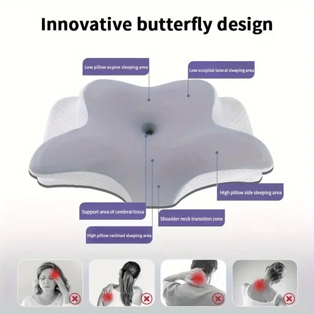 Memory Foam Pillows Butterfly  - Memory Foam Orthopedic Pillow Neck Pain review and price