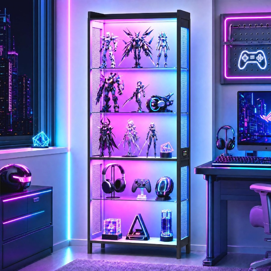 67 5-Tier Display Case for Ret - Lighting review and price