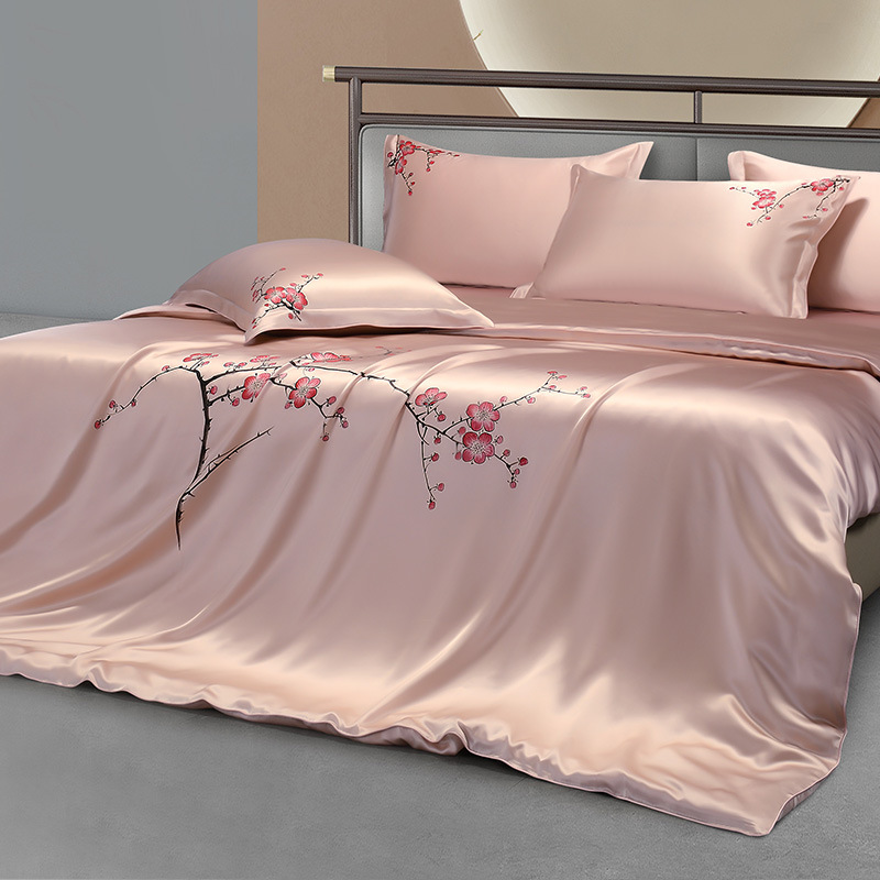 25mm Mulberry Silk Flowers Bed - Aesthetic Floral Duvet Cover review and price