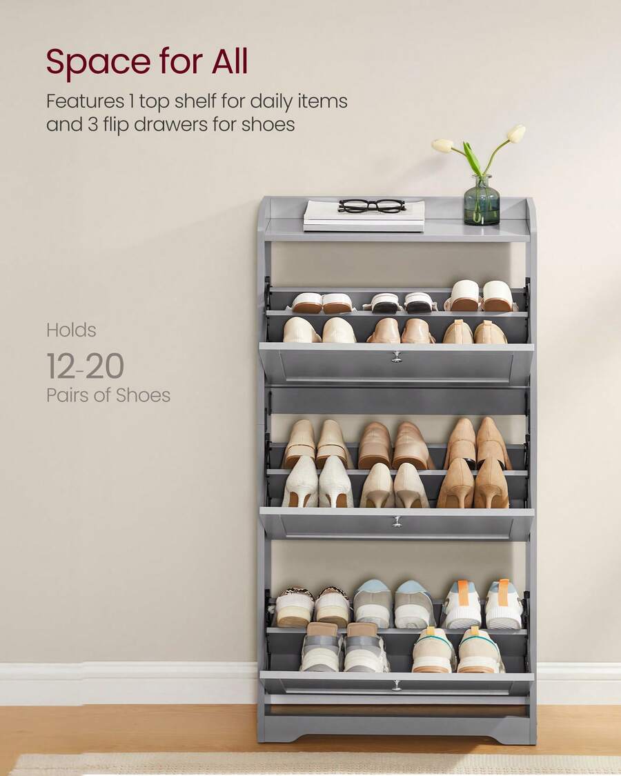 Shoe Cabinet With 3 Flip Drawe - Storage & Organization review and price
